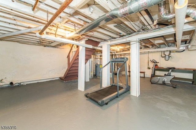 view of exercise area
