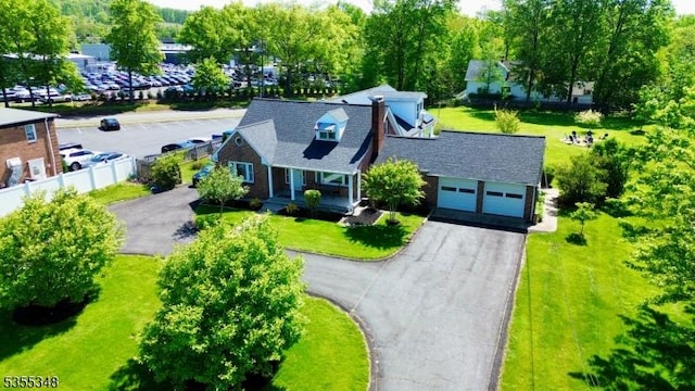 view from above of property