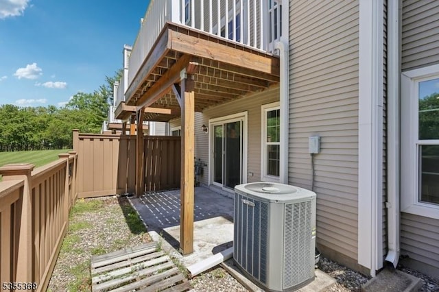 4703 Patterson St, Bridgewater Twp, NJ 08807 - view of patio / terrace featuring central AC unit