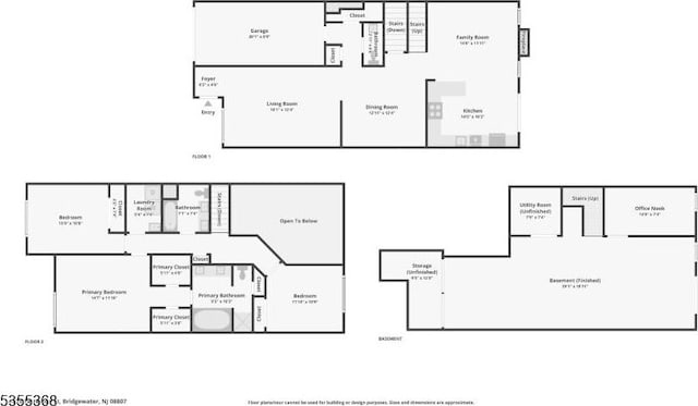4703 Patterson St, Bridgewater Twp, NJ 08807 - property floor plan