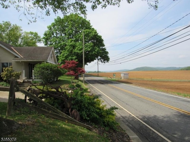 view of asphalt road