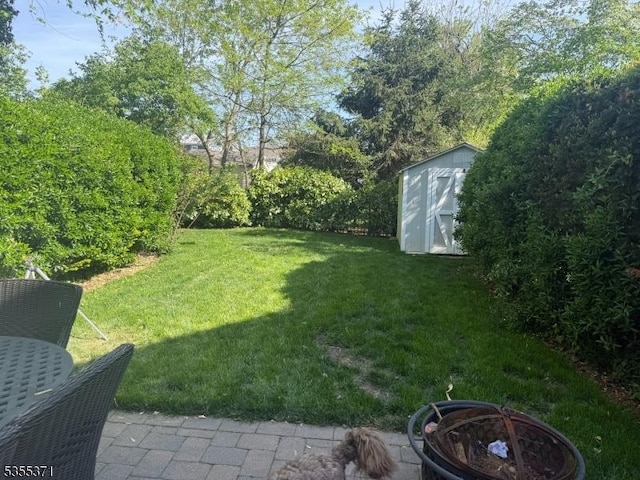 11 Union St, Franklin Twp, NJ 08528 - view of green lawn featuring a shed and an outdoor structure