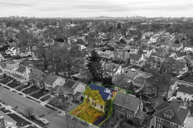 birds eye view of property featuring a residential view