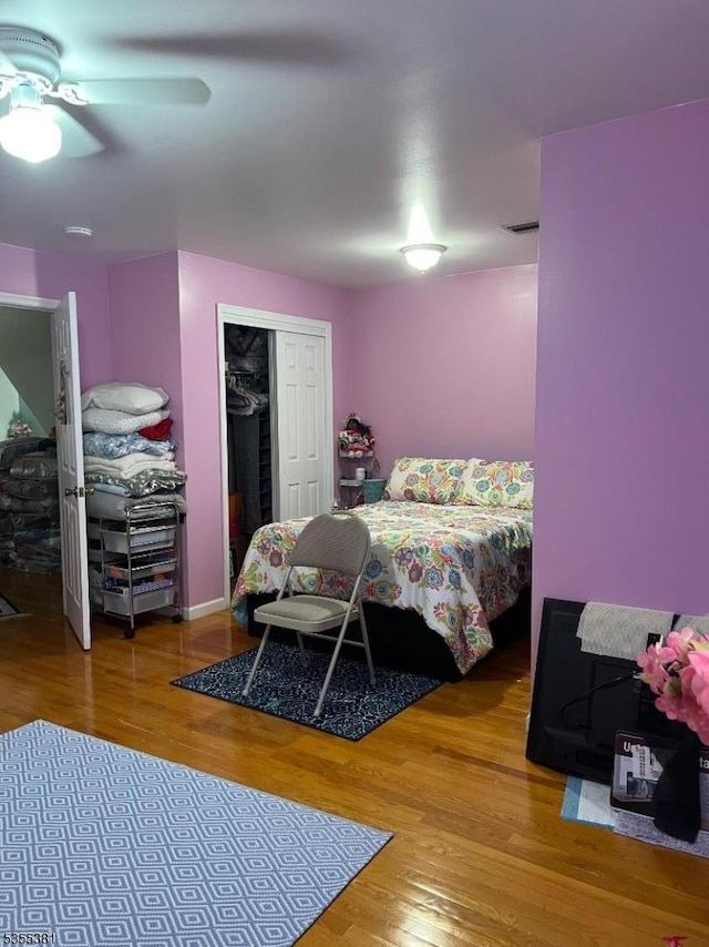 3 Harbor Front Ct Unit 3, Elizabeth City, NJ 07206 - bedroom featuring wood finished floors and a ceiling fan