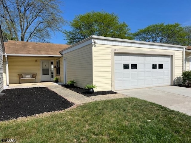 42B Catalpa Plz Unit B, Monroe Twp, NJ 08831 - view of home's exterior with driveway and a garage