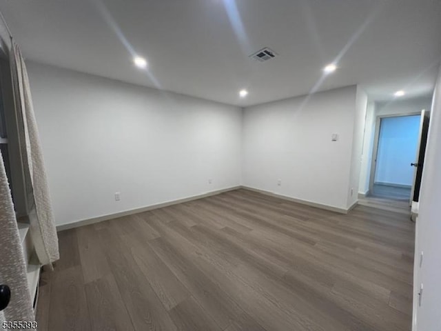 42B Catalpa Plz Unit B, Monroe Twp, NJ 08831 - unfurnished room featuring wood finished floors, recessed lighting, and baseboards