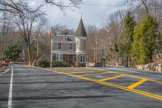 59 Green Hill Rd, Kinnelon Boro, NJ 07405 - view of asphalt road with traffic signs