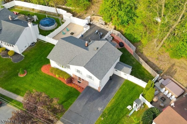 view of subject property