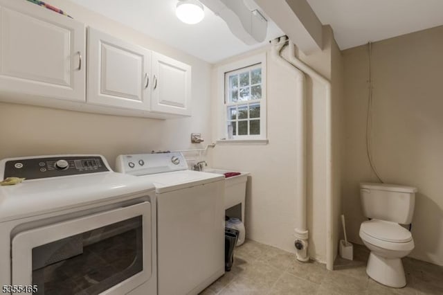 1178 Delaware Dr, Bridgewater Twp, NJ 08807 - laundry room featuring washer and clothes dryer and light tile patterned floors
