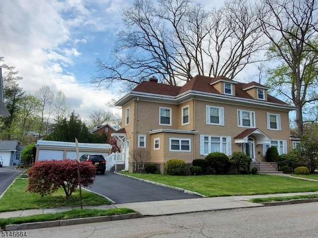 739 Irving Ter, City Of Orange Twp, NJ 07050 - view of front facade with a front lawn