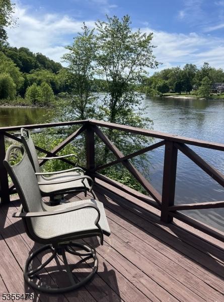 1 Lenape Ln, Harmony Twp, NJ 08865 - wooden deck with a water view