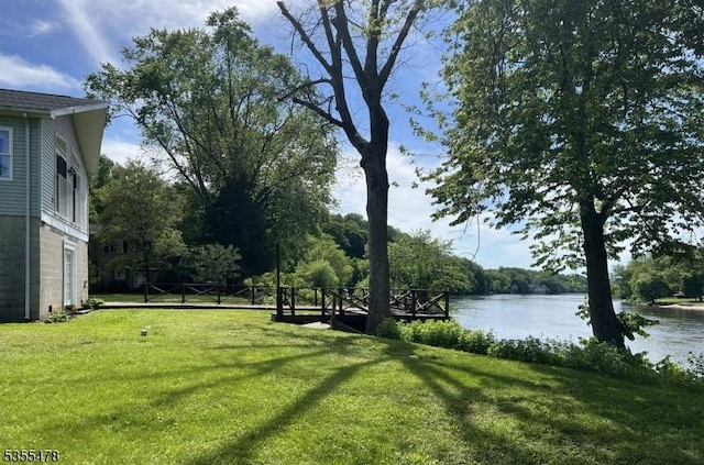 1 Lenape Ln, Harmony Twp, NJ 08865 - view of green lawn featuring a water view