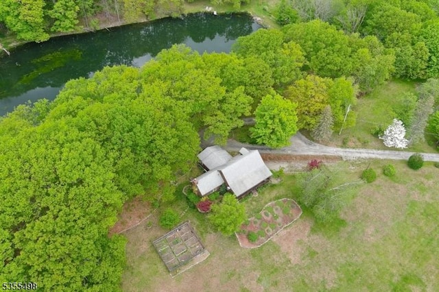 drone / aerial view of a large body of water