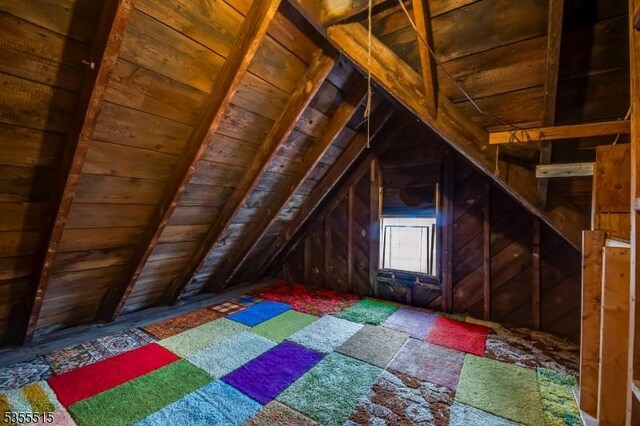 view of attic