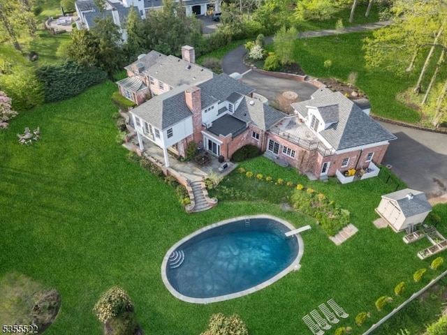 birds eye view of property