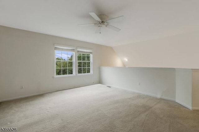 9 Apgar Ct, Raritan Twp, NJ 08822 - bonus room with carpet floors, ceiling fan, lofted ceiling, and baseboards