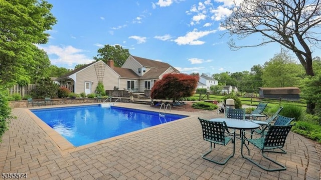 10 Stacy Dr, Montgomery Twp, NJ 08502 - view of pool with a patio