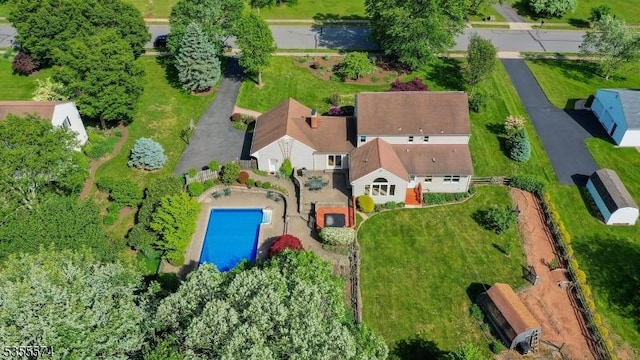10 Stacy Dr, Montgomery Twp, NJ 08502 - drone / aerial view of a pool