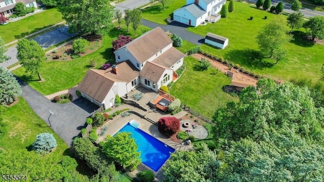 10 Stacy Dr, Montgomery Twp, NJ 08502 - drone / aerial view of a pool area
