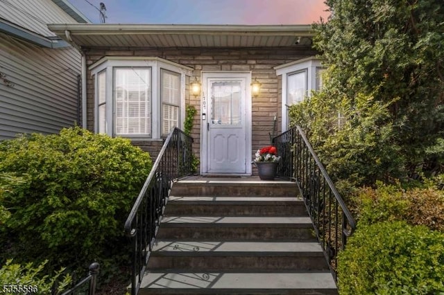 view of exterior entry