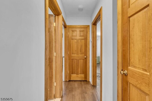hall featuring light wood finished floors