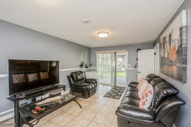 10 Tulsa Trl, Hopatcong Boro, NJ 07843 - living room with light tile patterned floors and a baseboard radiator