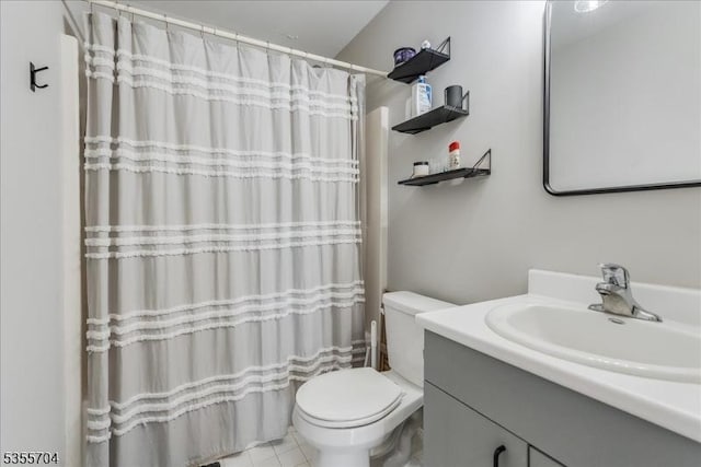 81 Village Dr Unit 81, Morris Twp, NJ 07960 - bathroom featuring vanity, toilet, and a shower with shower curtain