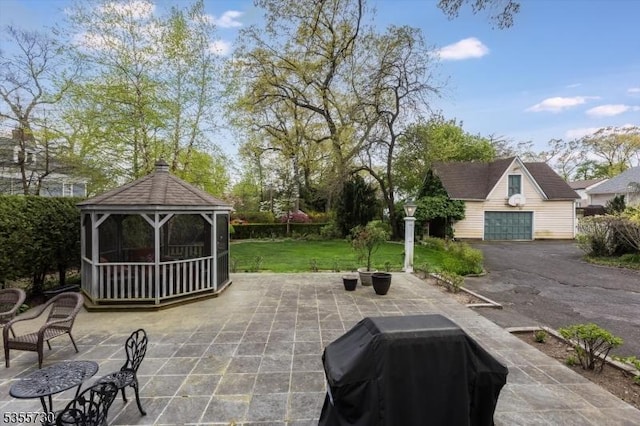 197 Nutley Ave, Nutley Twp, NJ 07110 - view of patio with a gazebo and a grill