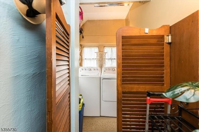 197 Nutley Ave, Nutley Twp, NJ 07110 - clothes washing area with separate washer and dryer