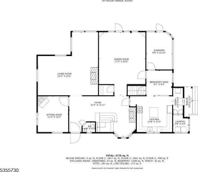 197 Nutley Ave, Nutley Twp, NJ 07110 - home floor plan