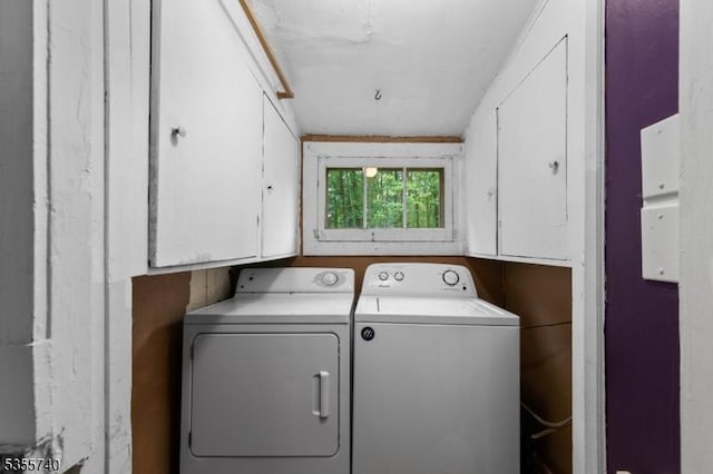 194 James St, Morris Twp, NJ 07960 - washroom featuring washer and clothes dryer and cabinet space