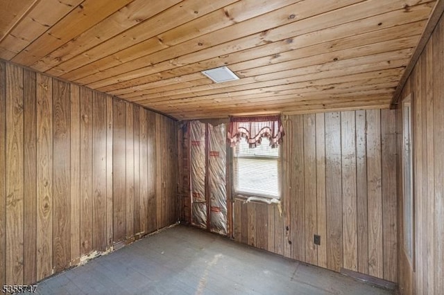 55 E Shore Culver Rd, Frankford Twp, NJ 07826 - empty room featuring wooden walls and wood ceiling