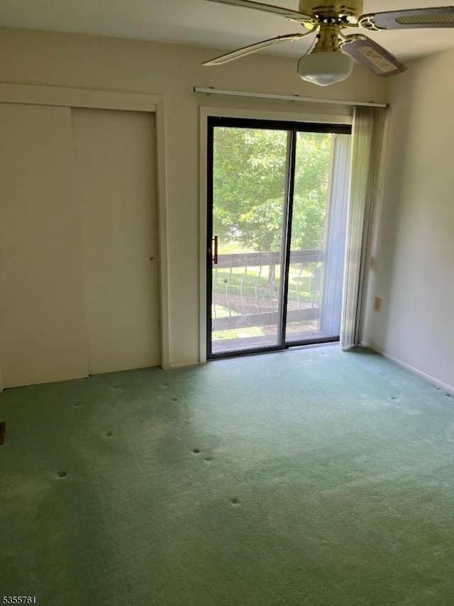 87 Sycamore Ct, Bernards Twp, NJ 07920 - carpeted spare room featuring ceiling fan