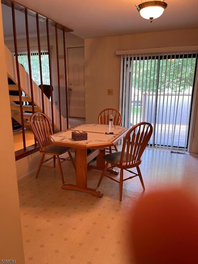 87 Sycamore Ct, Bernards Twp, NJ 07920 - dining area featuring plenty of natural light and stairway