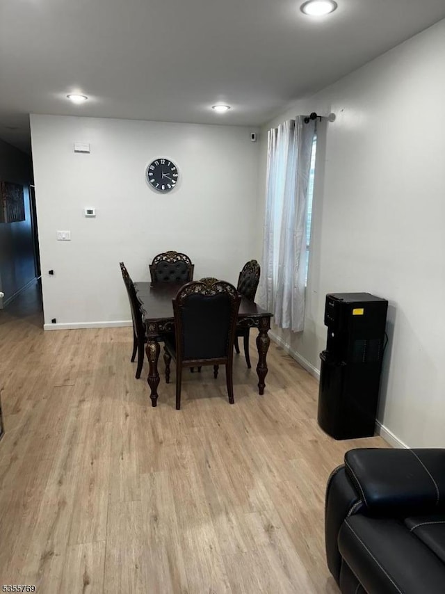 86 N 7th St, Paterson City, NJ 07522 - dining room featuring light wood finished floors, baseboards, and recessed lighting