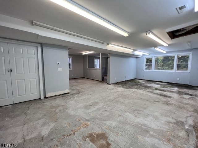 basement with visible vents