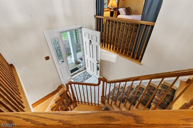 view of staircase