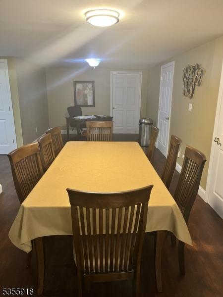 view of dining space