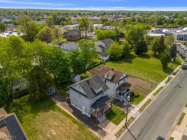 aerial perspective of suburban area