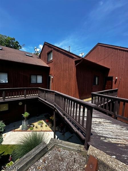 view of home's exterior with a deck