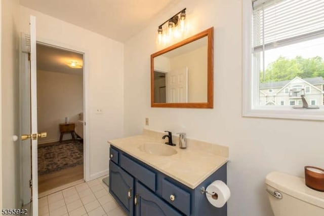 7 Capstan Rd, West Milford Twp, NJ 07480 - bathroom with vanity, plenty of natural light, toilet, and tile patterned floors