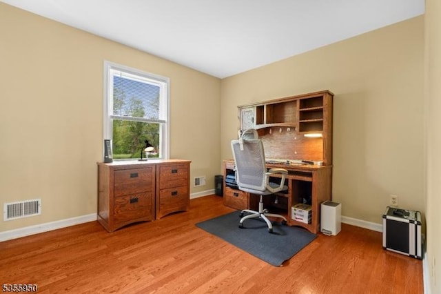 53 Woodland Ave, Morris Twp, NJ 07960 - office area featuring light wood finished floors and baseboards
