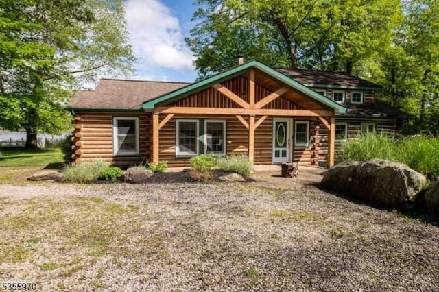 217 Bearfort Rd, West Milford Twp, NJ 07480 - view of front of property featuring log siding