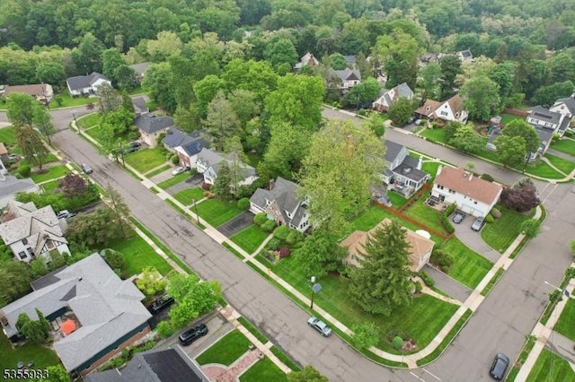 10 Highland Pl, West Orange Twp, NJ 07052 - aerial view of property's location with nearby suburban area and a heavily wooded area