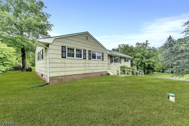 45 Ninth St, Hillsborough Twp, NJ 08821 - view of front facade with a front lawn and entry steps