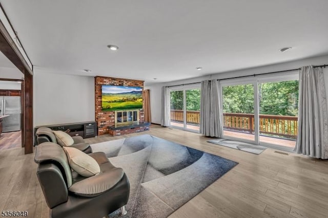 142 Decker Rd, Rockaway Twp, NJ 07005 - living area featuring wood finished floors and recessed lighting