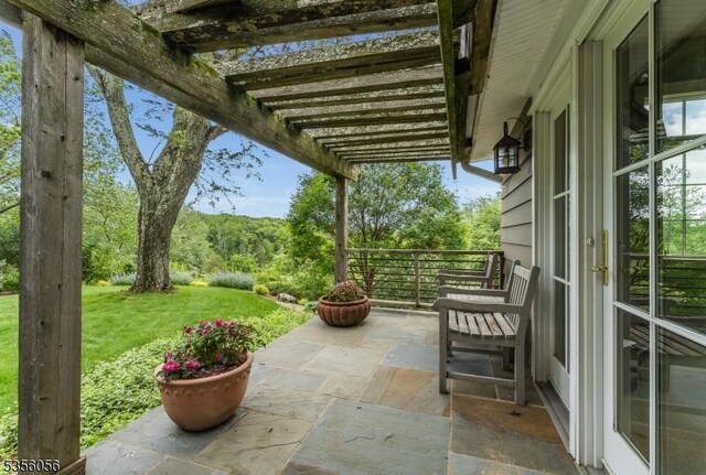 12 Woodland Rd, Franklin Twp, NJ 08867 - view of patio with a pergola