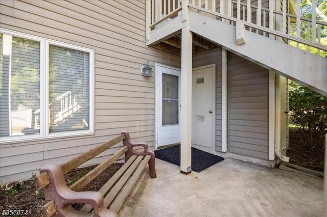 41 Troon Ter, Clinton Twp, NJ 08801 - doorway to property with a balcony and a patio area
