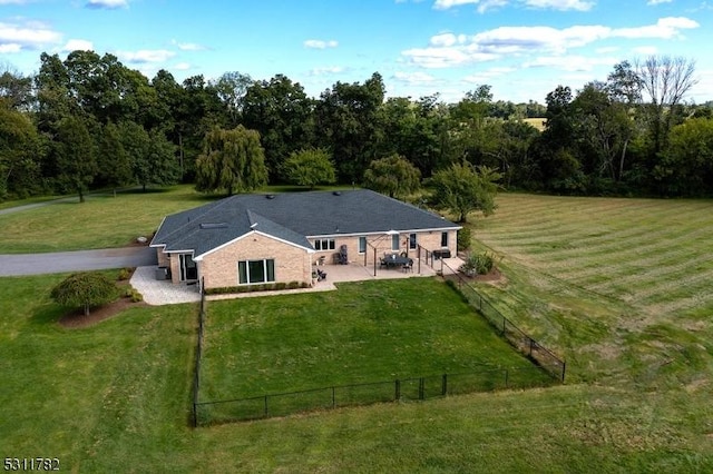 aerial view of property and surrounding area