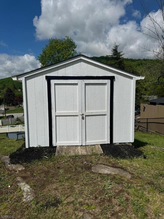 25 Ivy Pl, Vernon Twp, NJ 07418 - view of shed featuring fence